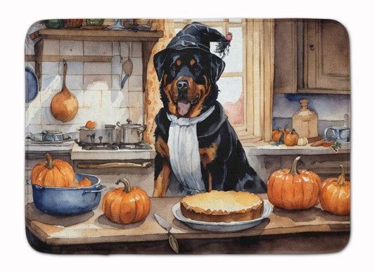 Rottweiler Fall Memory Foam Kitchen Mat