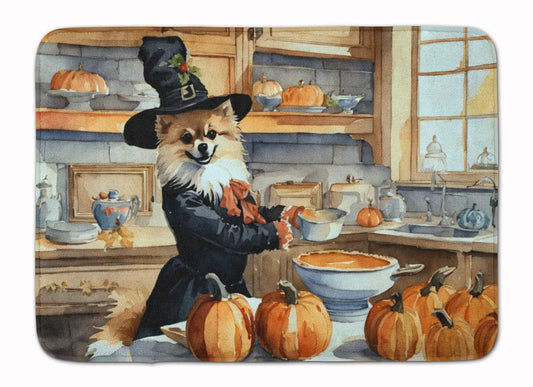 Pomeranian Fall Memory Foam Kitchen Mat