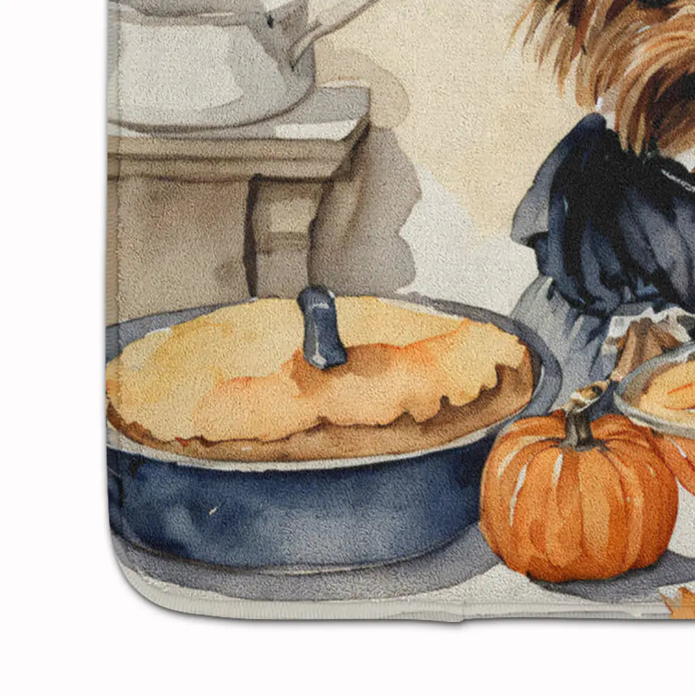 Yorkie Fall Memory Foam Kitchen Mat