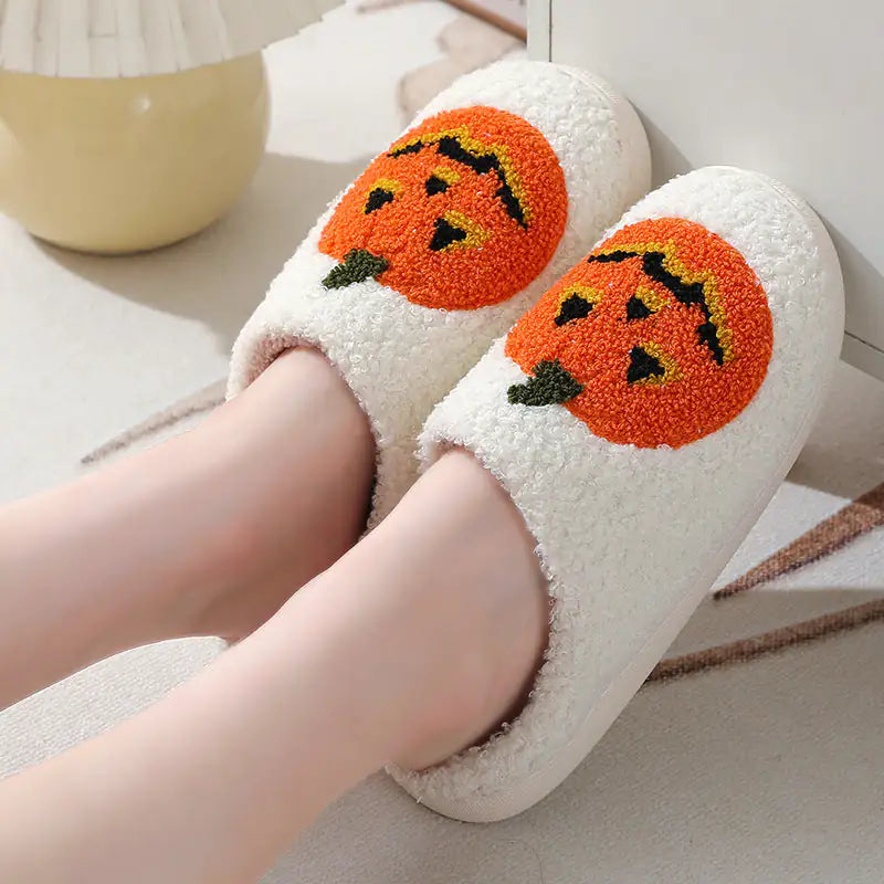 Unisex Pumpkin House Shoes