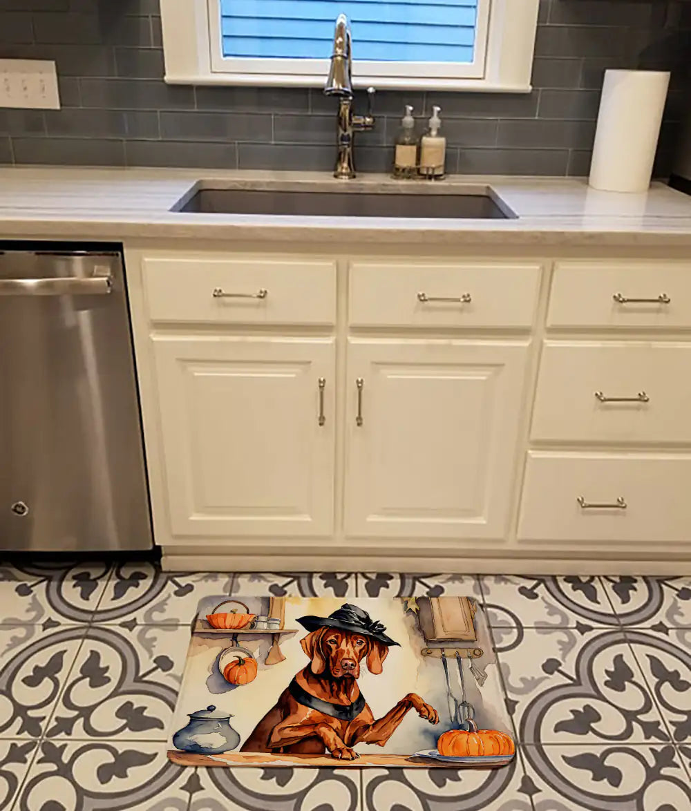 Vizsla Fall Memory Foam Kitchen Mat