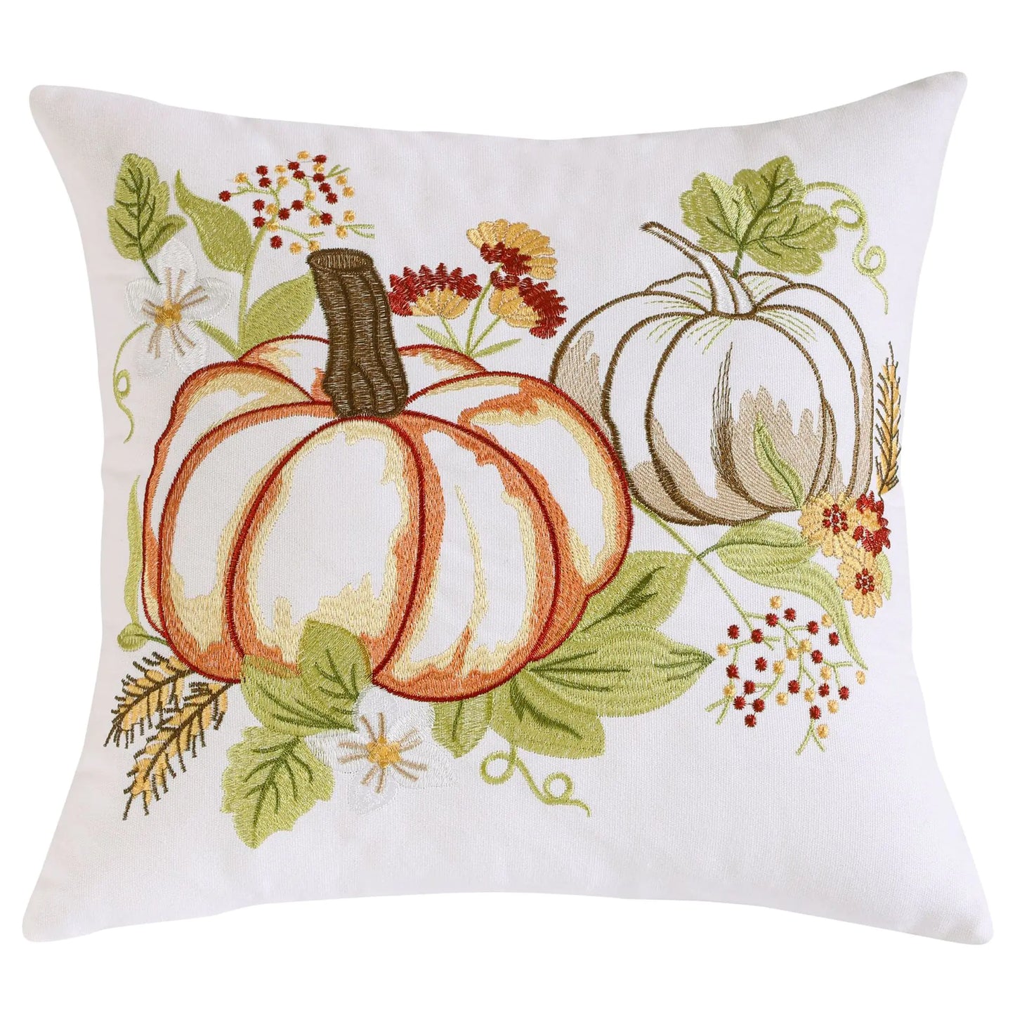 Embroidered Pillow Cover