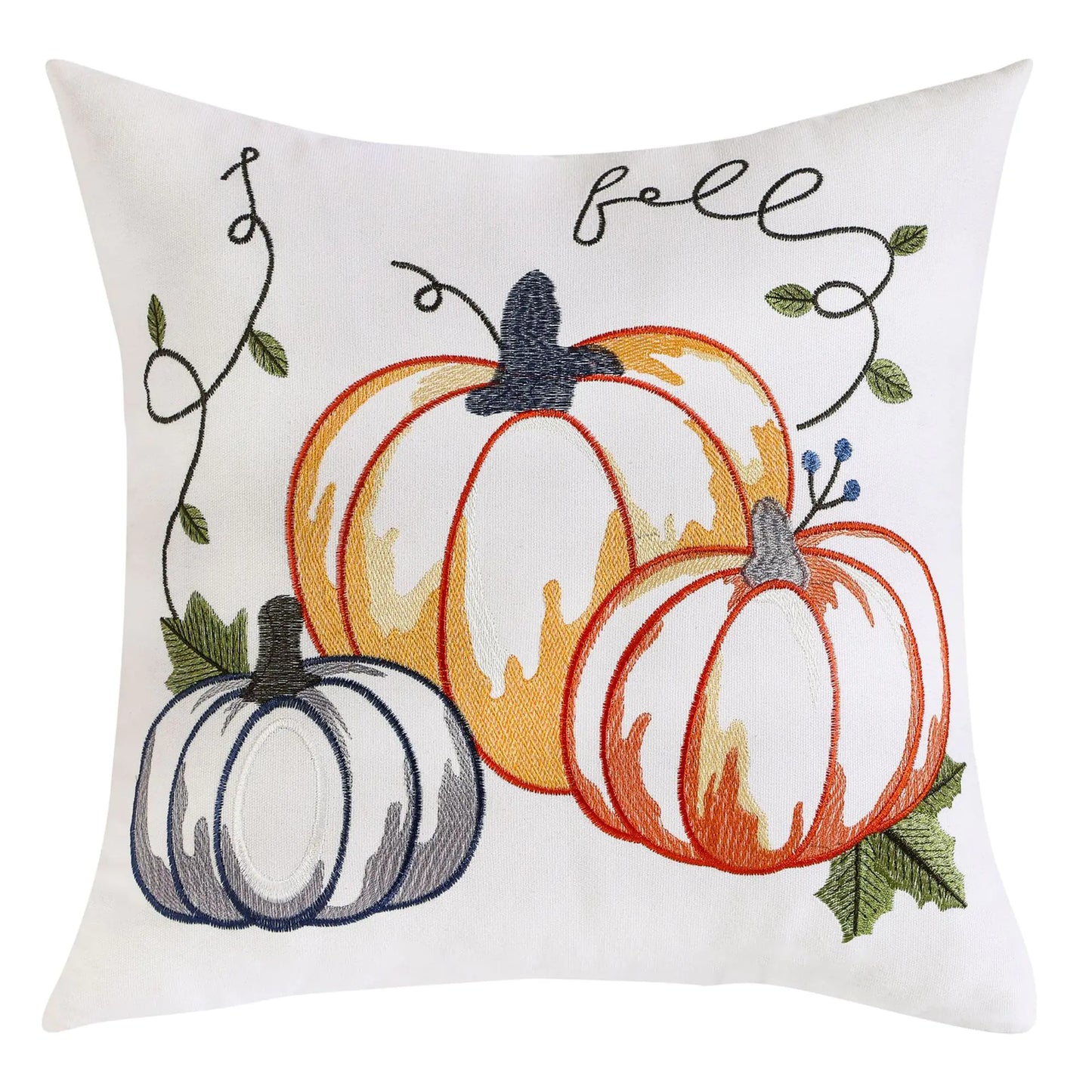 Embroidered Pillow Cover