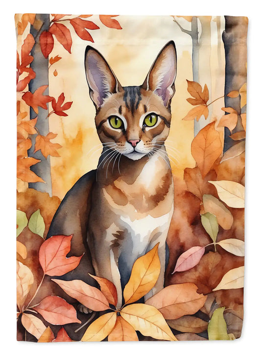 Abyssinian Cat Fall Banner/Flag