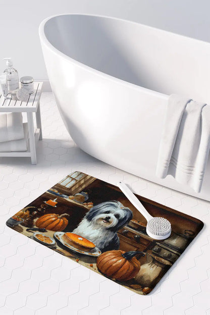 Havanese Fall Memory Foam Kitchen Mat