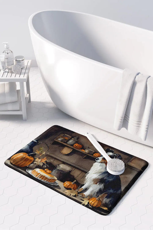 Australian Shepherd Fall Memory Foam Kitchen Mat