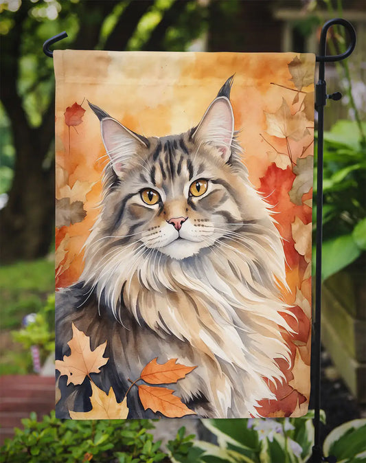 MaineCoon Cat Fall Banner/Flag