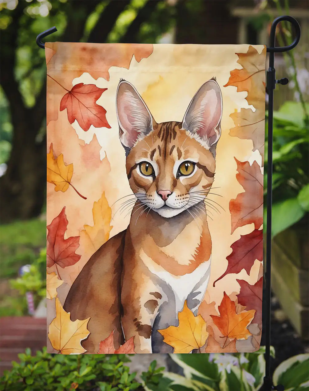 Chausie Cat Fall Banner/Flag