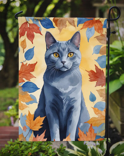 Chartreux Cat Fall Banner/Flag
