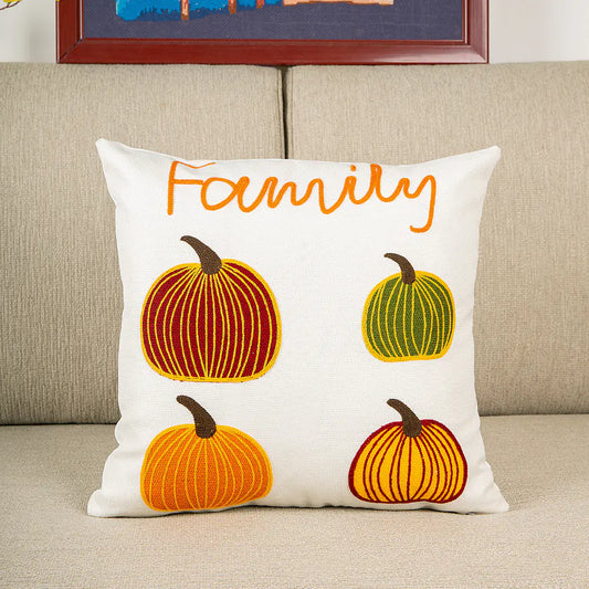 Embroidered Pillow Cover