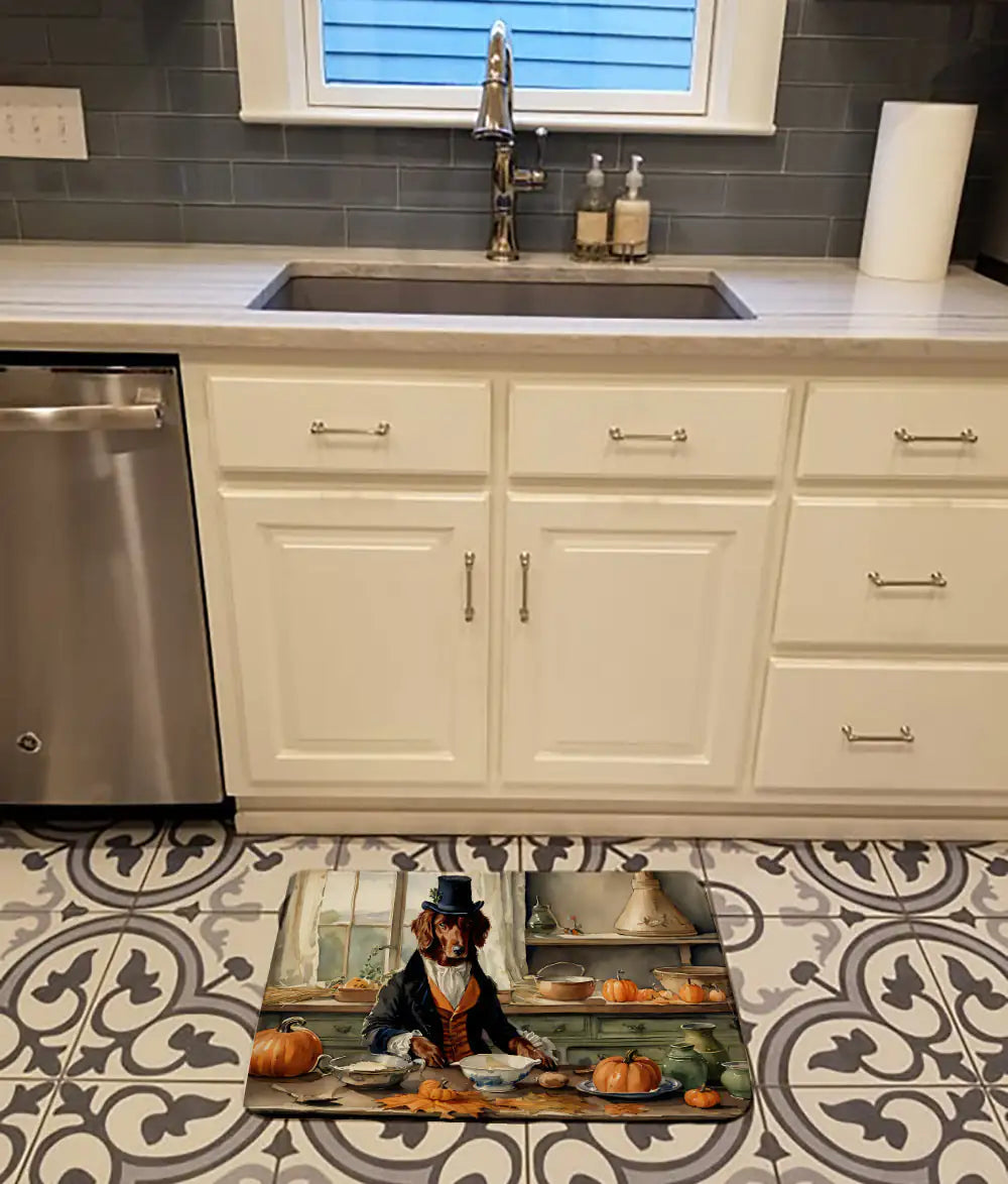 Irish Setter Fall Memory Foam Kitchen Mat